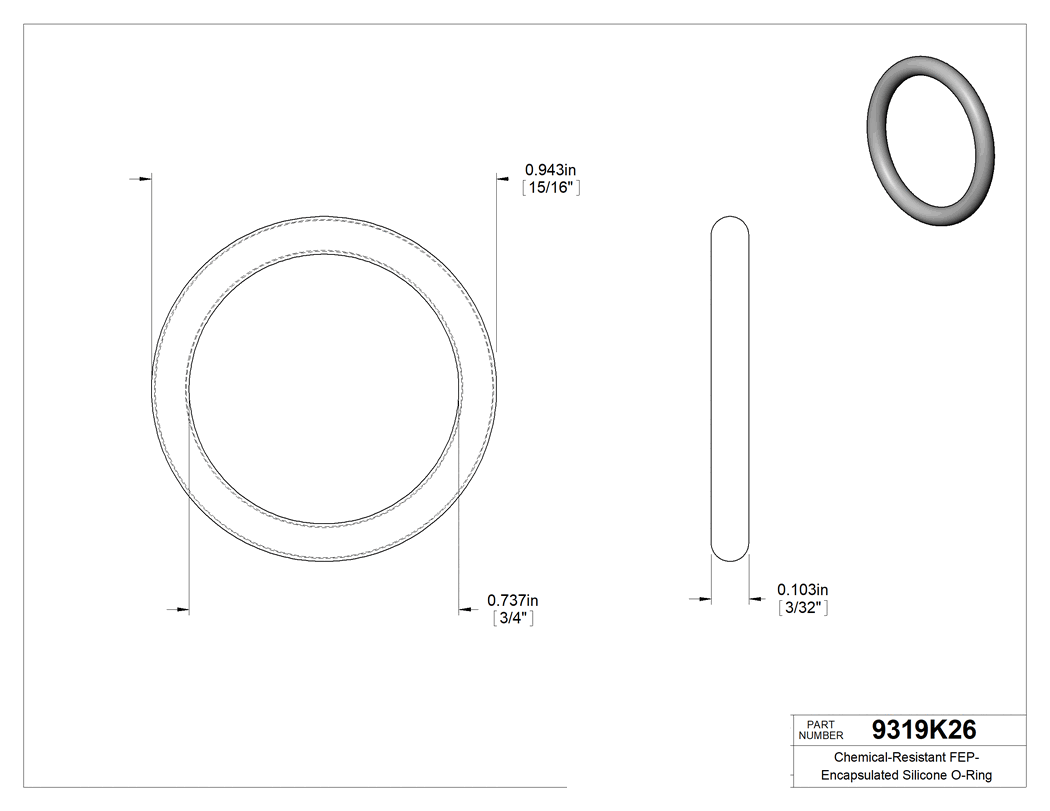 Technical drawing - 9319K26